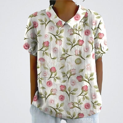 Lina | Blouse fleurie légère et élégante
