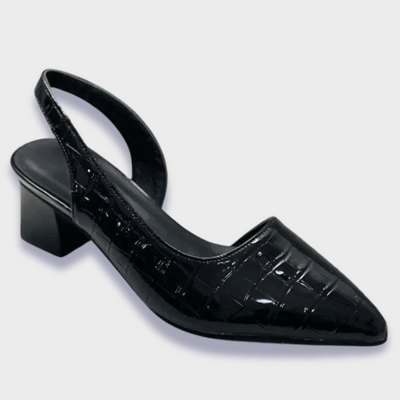 Élodie | Escarpins Orthopédiques avec Design Croco Élégant