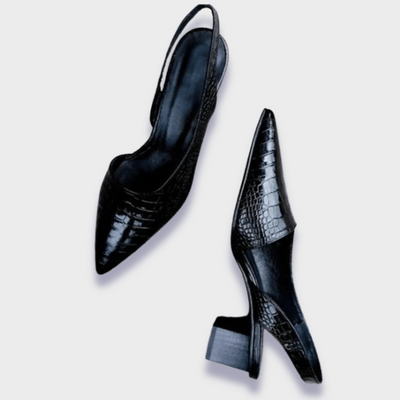 Élodie | Escarpins Orthopédiques avec Design Croco Élégant