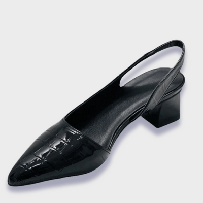 Élodie | Escarpins Orthopédiques avec Design Croco Élégant