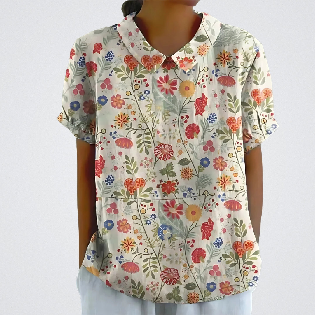Lina | Blouse fleurie légère et élégante