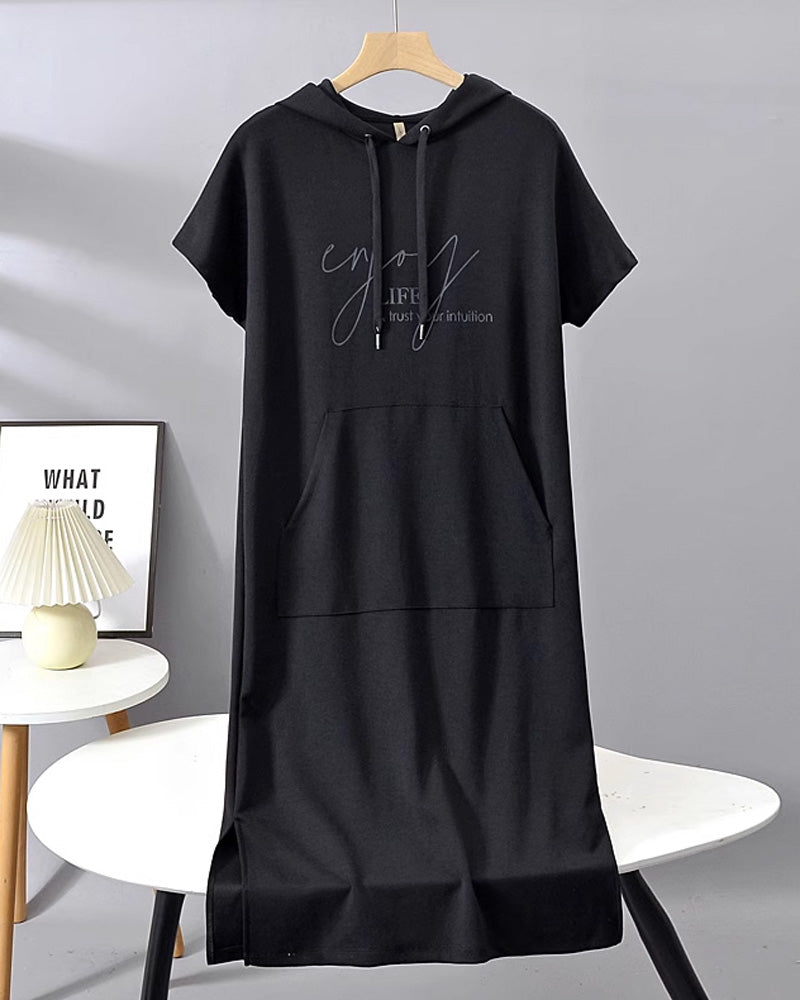 Élise | Robe décontractée à capuche