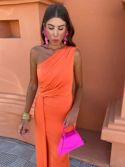 Lia™ | Robe Longue Asymétrique