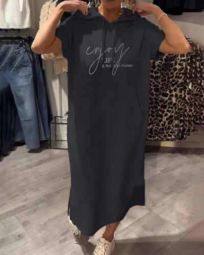 Élise | Robe décontractée à capuche
