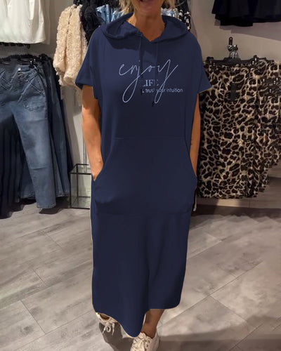 Élise | Robe décontractée à capuche