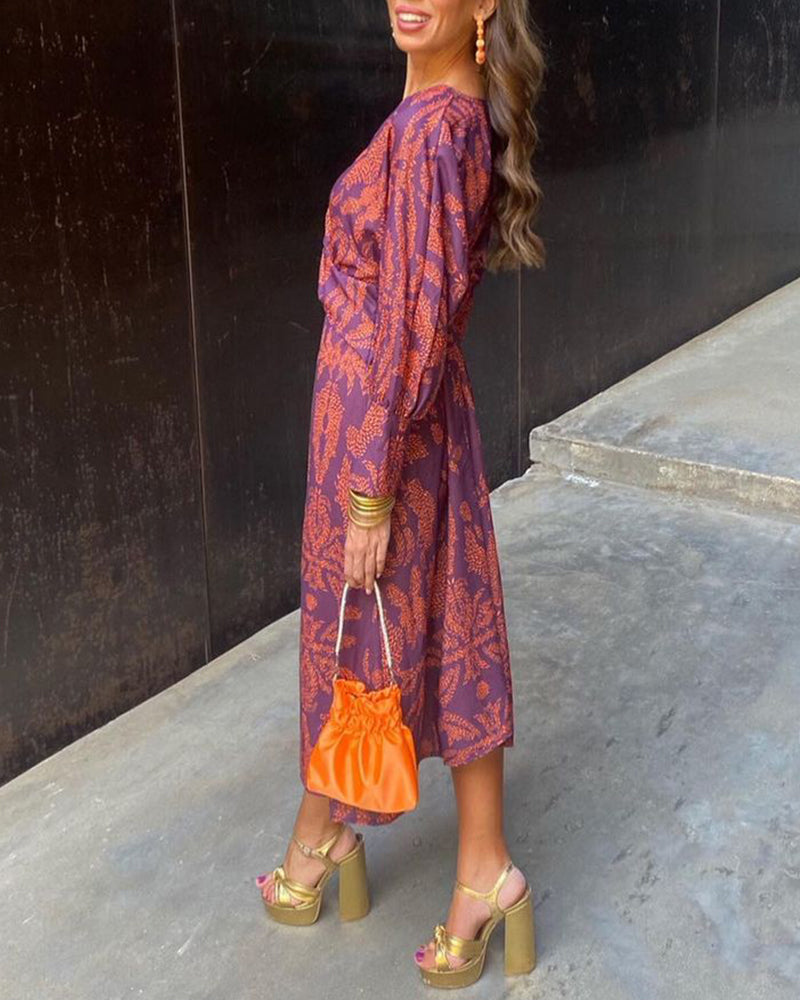 Leya | Robe imprimée élégante