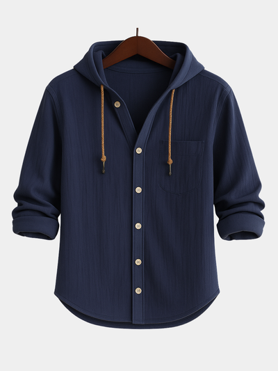 ROSSI ROMA™ | CHEMISE LUXE EN COTON SOUPLE AVEC CAPUCHE