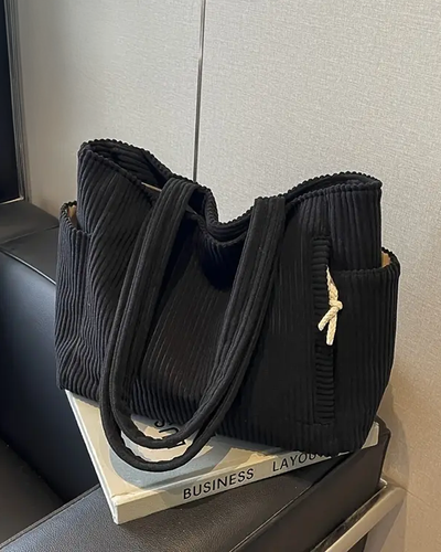 Élise™ | Sac cabas côtelé