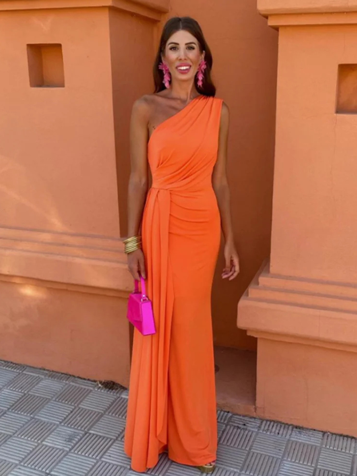 Lia™ | Robe Longue Asymétrique