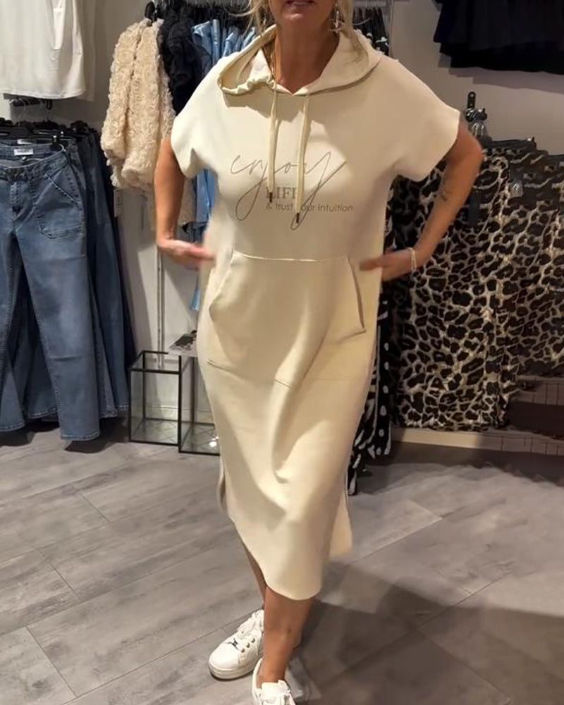 Élise | Robe décontractée à capuche