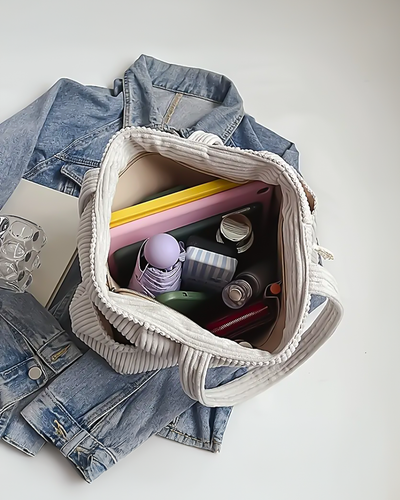 Élise™ | Sac cabas côtelé