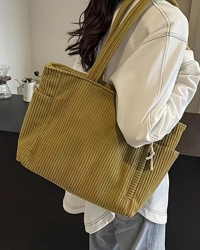 Élise™ | Sac cabas côtelé