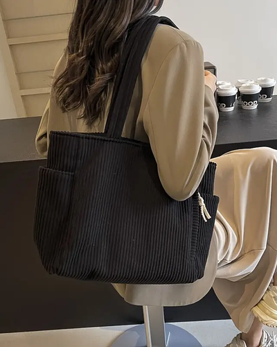 Élise™ | Sac cabas côtelé