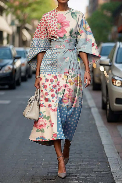 Melody | Robe Élégante à Col Rond