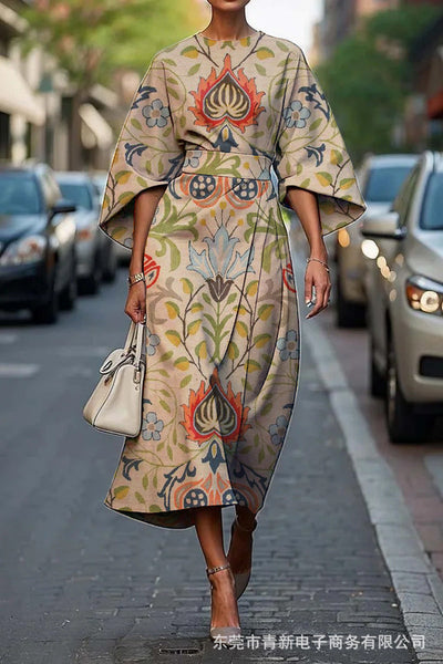 Melody | Robe Élégante à Col Rond