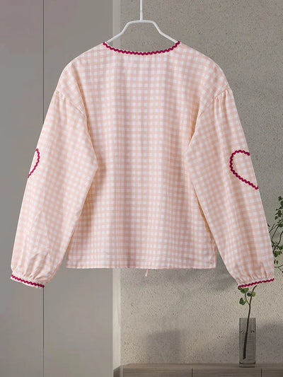 Isabelle – blouse élégante en forme de cœur