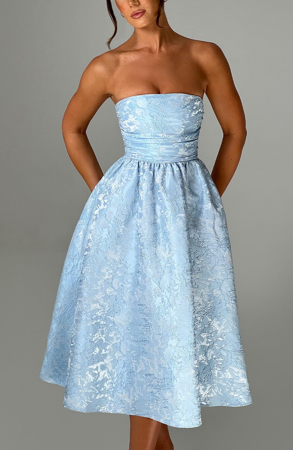Robe Midi Jacquard Sans Manches L’atelier D’amélie