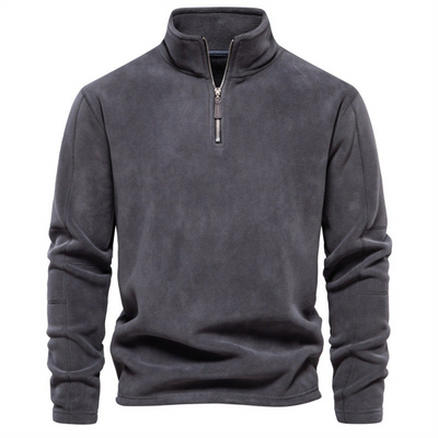 Joshua | Pull en polaire avec zip quart